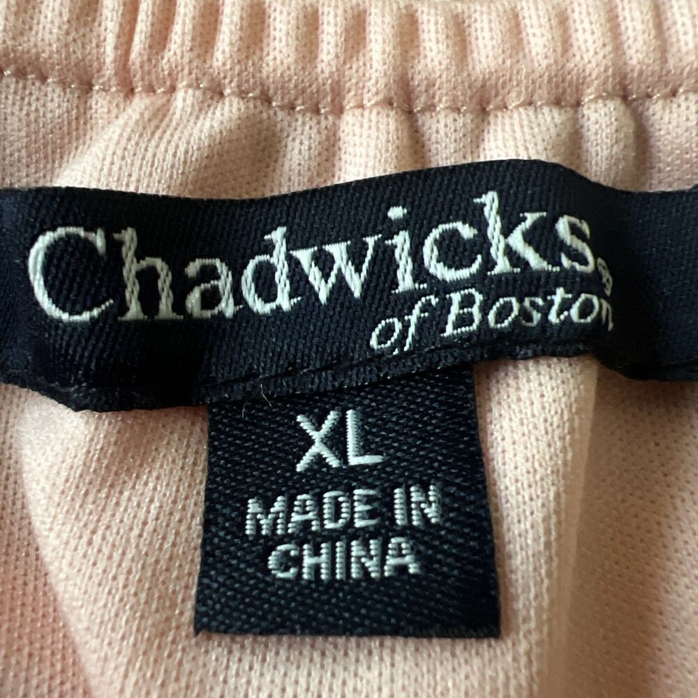 Chadwicks of Boston Peach Paisley Tiered Flowy Lined Skirt Cottagecore Size XL - Picture 8 of 9